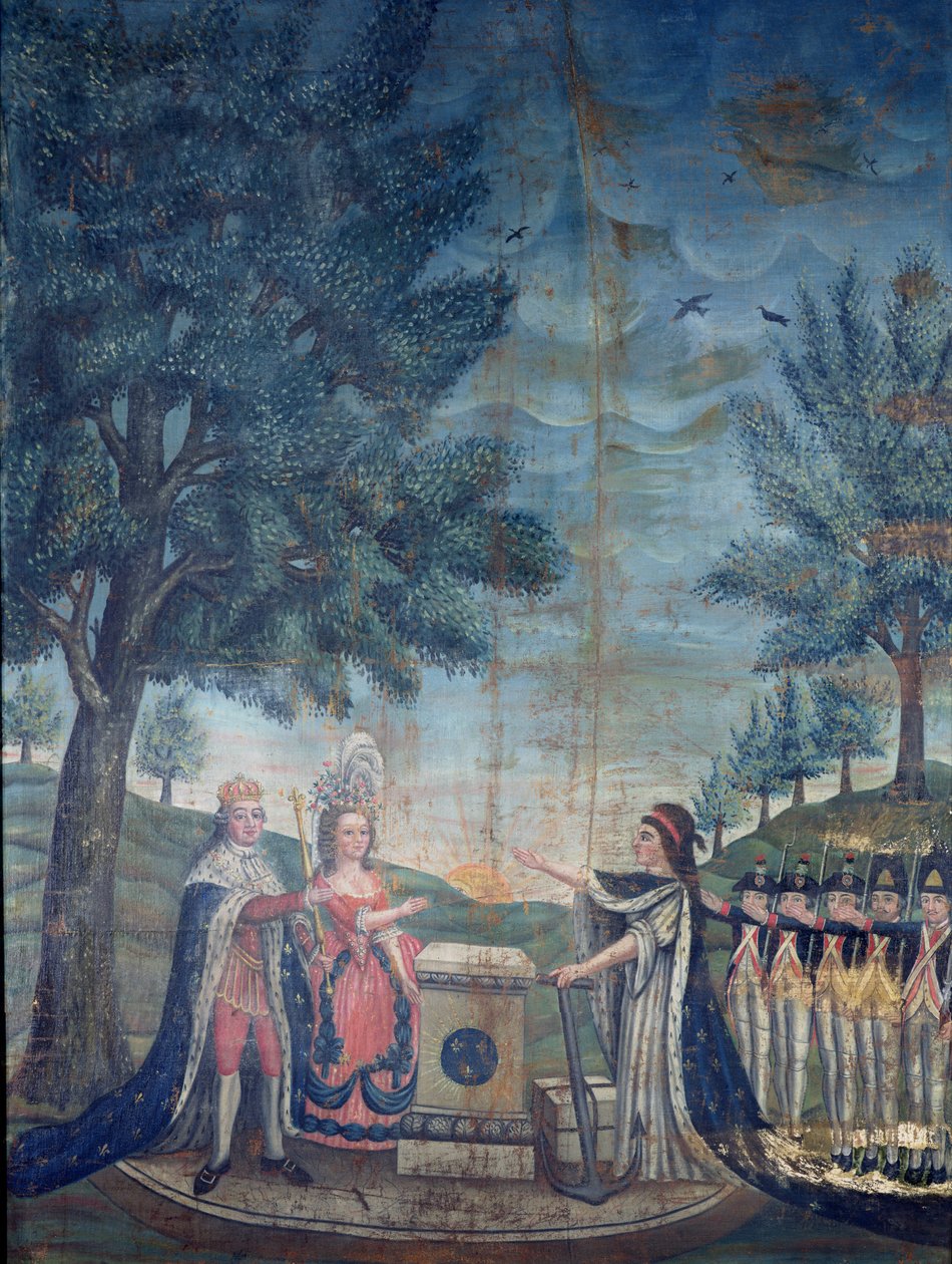 14 जुलाई 1790 को फेस्टिवल ऑफ द फेस्टिवल में किंग, क्वीन, द नेशन और नेशनल गार्ड की शपथ द्वारा Dubois