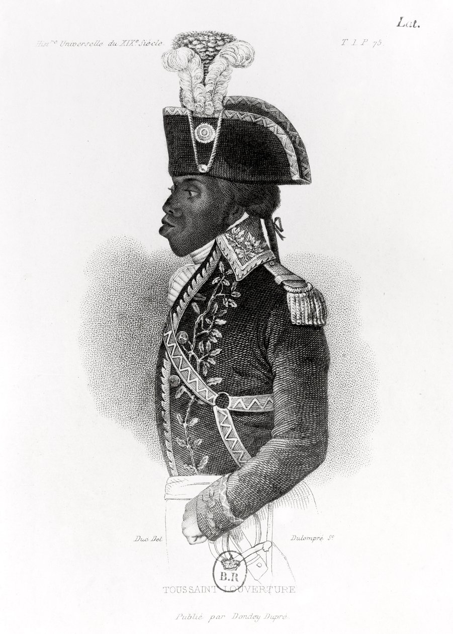 जोसेफ जूलियन गिलियूम डुलोमापर (b.1789) द्वारा उत्कीर्ण History 19 वीं शताब्दी के सार्वभौमिक इतिहास ’से टूसेंट लोरवर्ट (1743-1803) का चित्र द्वारा डुक
