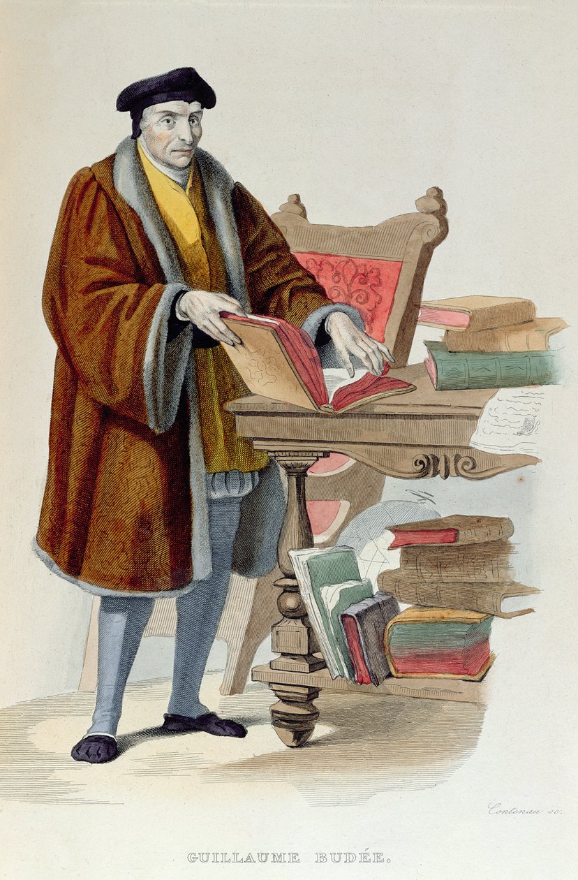 गिलियूम बडे, 1841 (रंग उत्कीर्णन) द्वारा Dupre