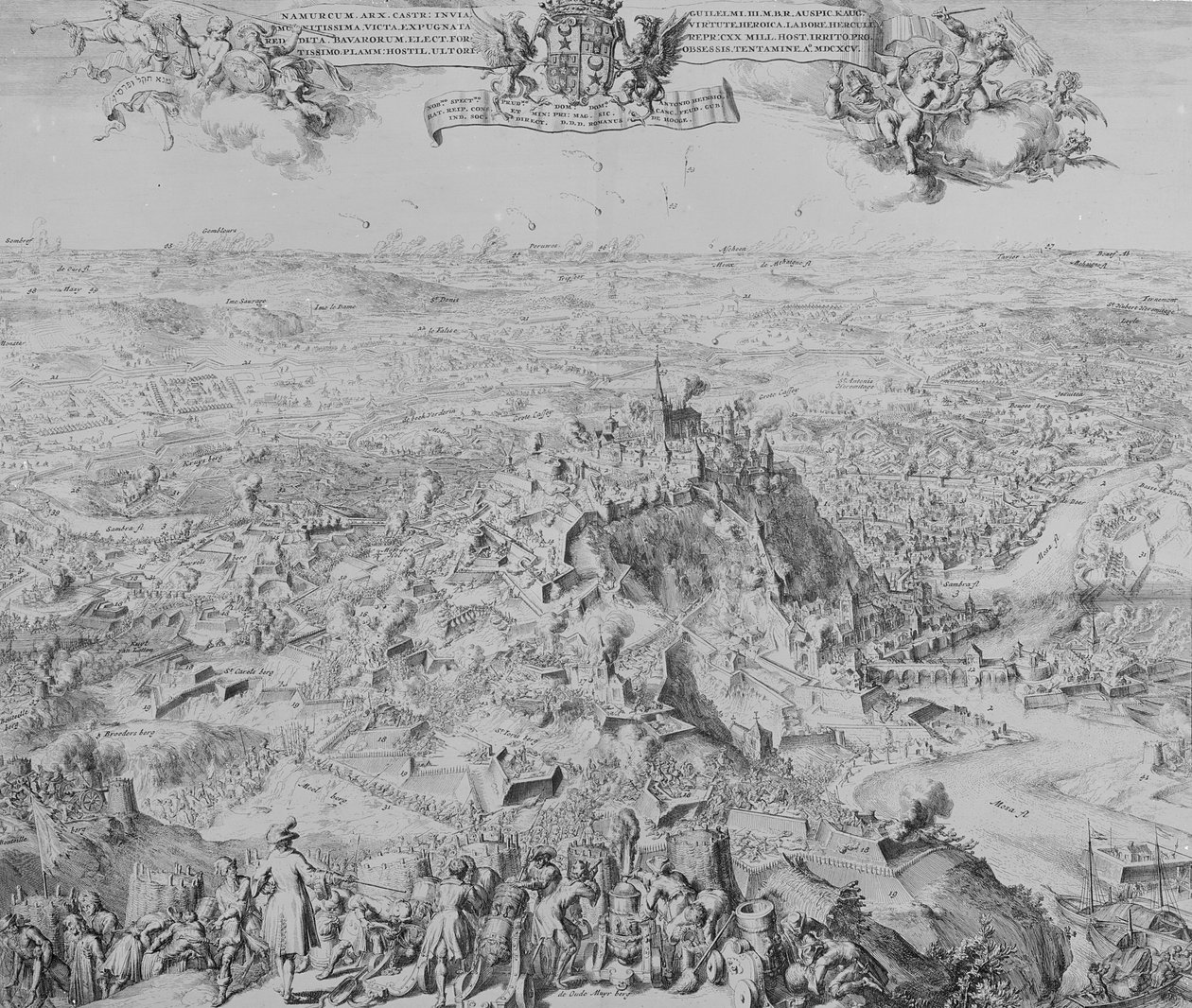 नामुर की घेराबंदी, 1695 द्वारा डच स्कूल