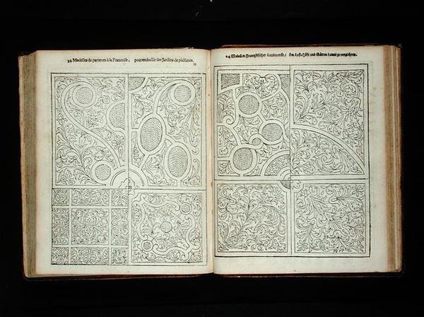 जोहान वैन डेर ग्रोएन द्वारा 'द डच गार्डनर' से फ्रांसीसी शैली के पार्टर, 1699 (उत्कीर्णन) प्रकाशित (171922 भी देखें) द्वारा डच स्कूल