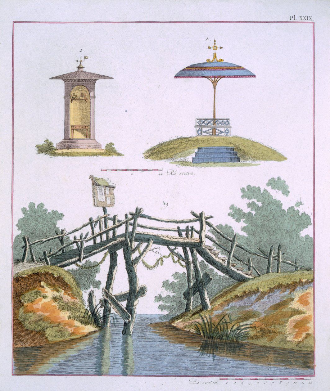 जी वैन लार द्वारा पत्रिका की गार्डन सजावट से उद्यान सजावट, 1802 प्रकाशित द्वारा डच स्कूल