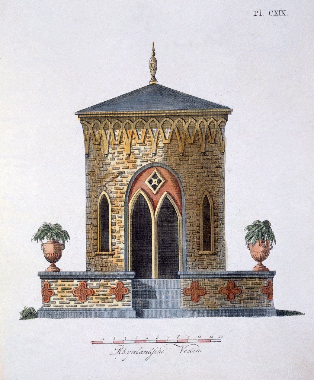 जी वैन लार द्वारा पत्रिका की गार्डन सजावट से उद्यान सजावट, 1802 प्रकाशित द्वारा डच स्कूल