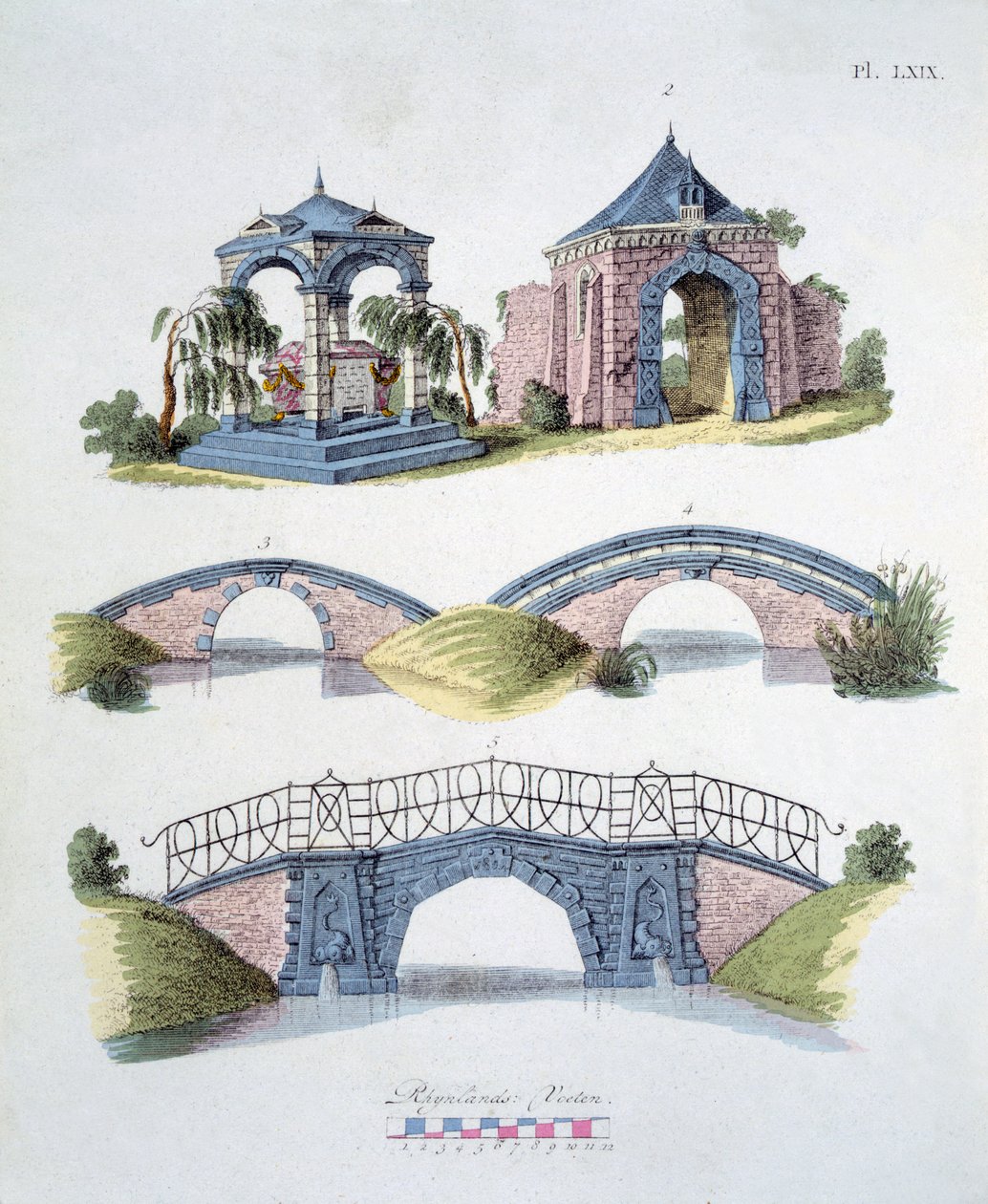 जी वैन लार द्वारा पत्रिका की गार्डन सजावट से उद्यान सजावट, 1802 प्रकाशित द्वारा डच स्कूल