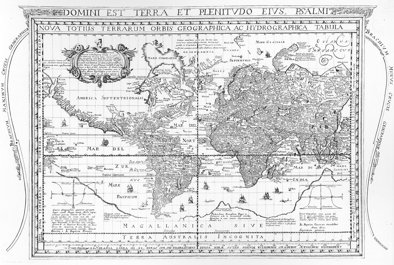 नोवा टोटिअस टेरारम Orbis Geographica एसी वर्णन: 1642 द्वारा डच स्कूल