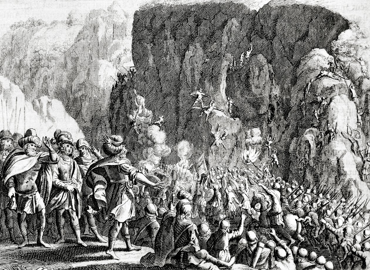 मसदा की घेराबंदी, c.1700 द्वारा डच स्कूल