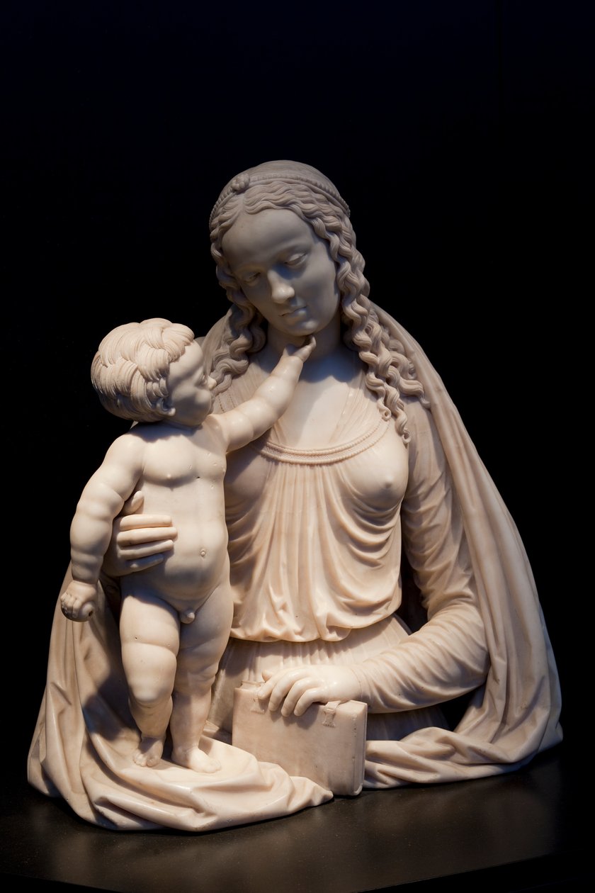 वर्जिन एंड चाइल्ड, c.1525, कैथेड्रल ट्रेजरी, सेंट माइकल और सेंट गुडुला कैथेड्रल (मेटलवर्क) द्वारा डच स्कूल