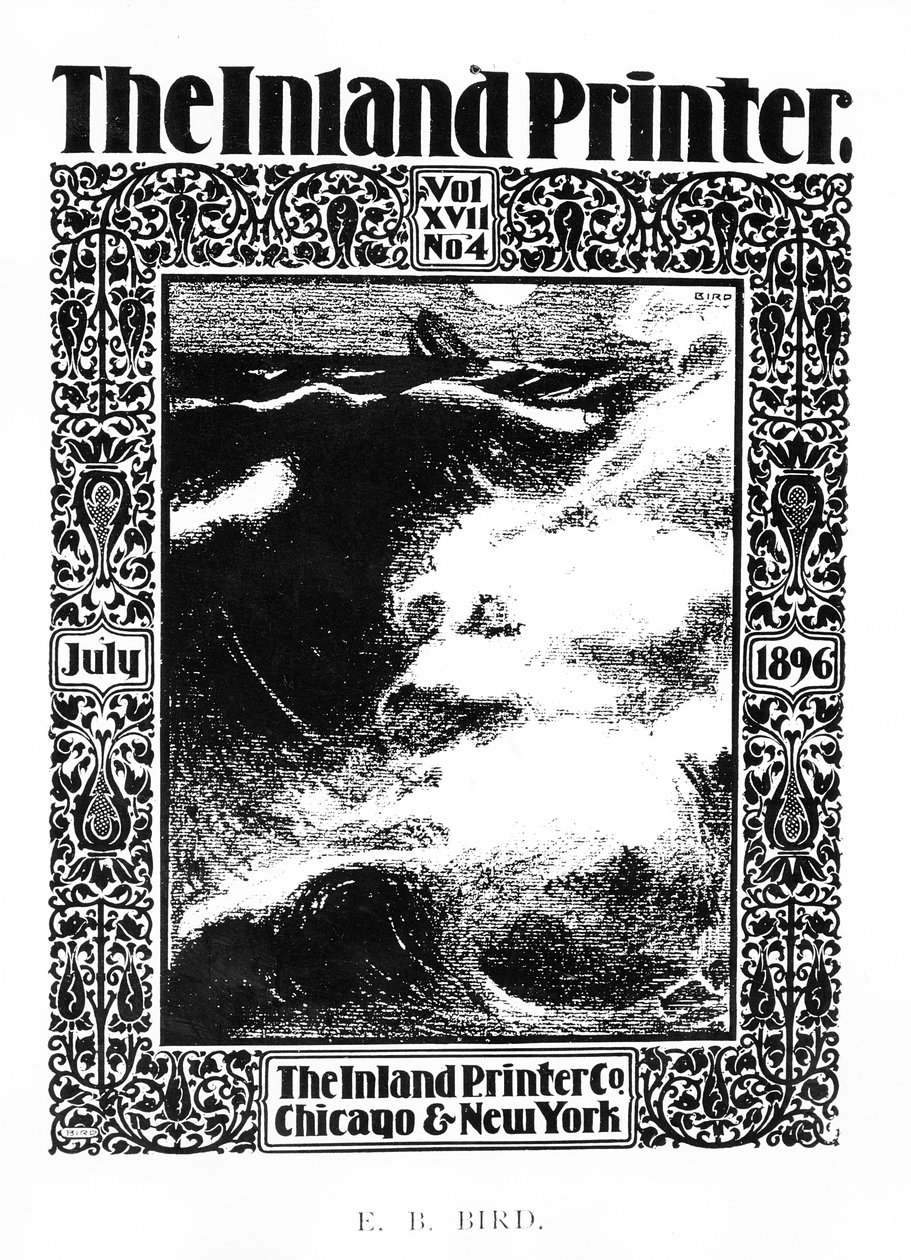 अंतर्देशीय प्रिंटर का कवर, जुलाई 1896 द्वारा ईब पक्षी