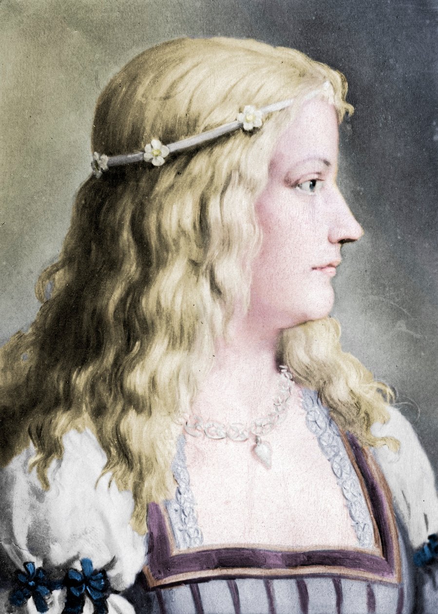 Lucrezia Borgia 1480-1519, c 18वीं शताब्दी द्वारा ई झगड़ा