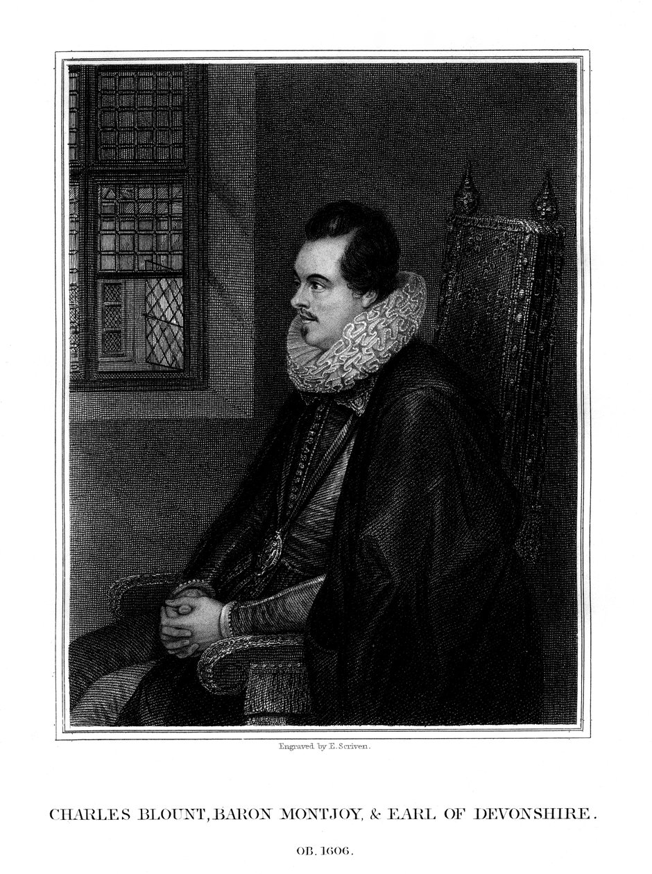 चार्ल्स ब्लाउंट, डेवन के प्रथम अर्ल, अंग्रेजी दरबारी और सैनिक, 1827। द्वारा ई। स्क्रिप्न