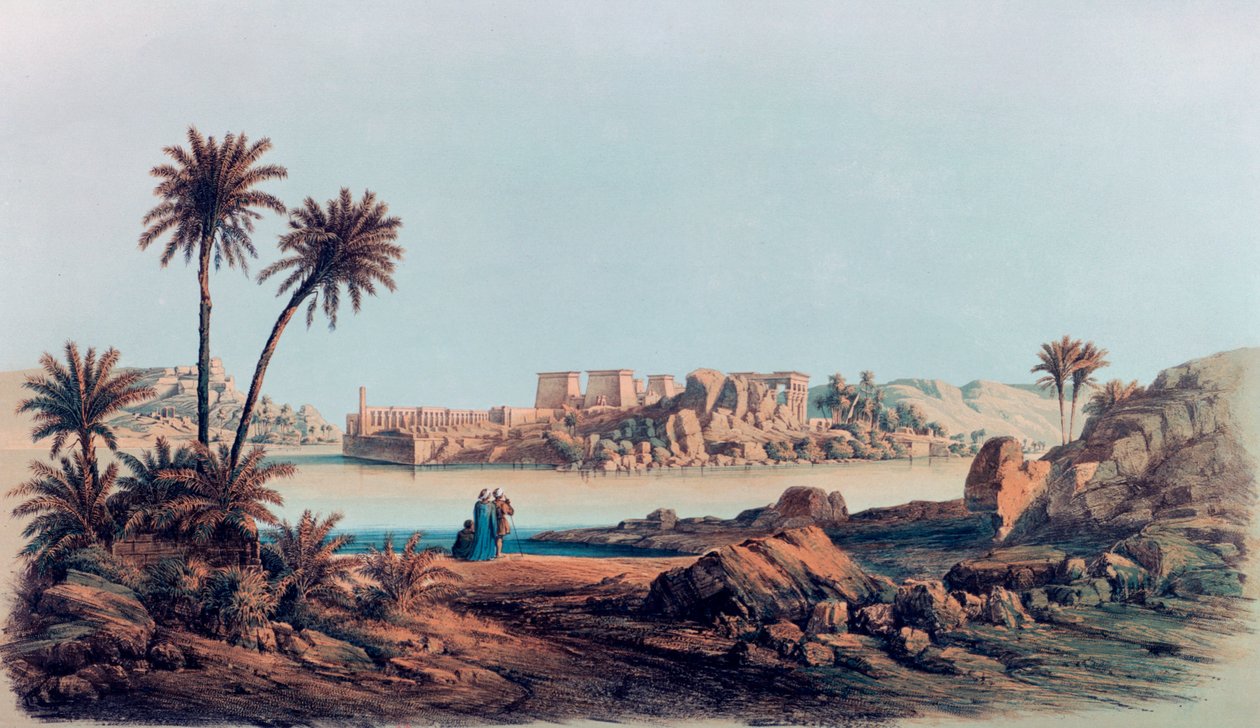 फिलै, मिस्र, 1842-1845 द्वारा ई वीडेनबैक