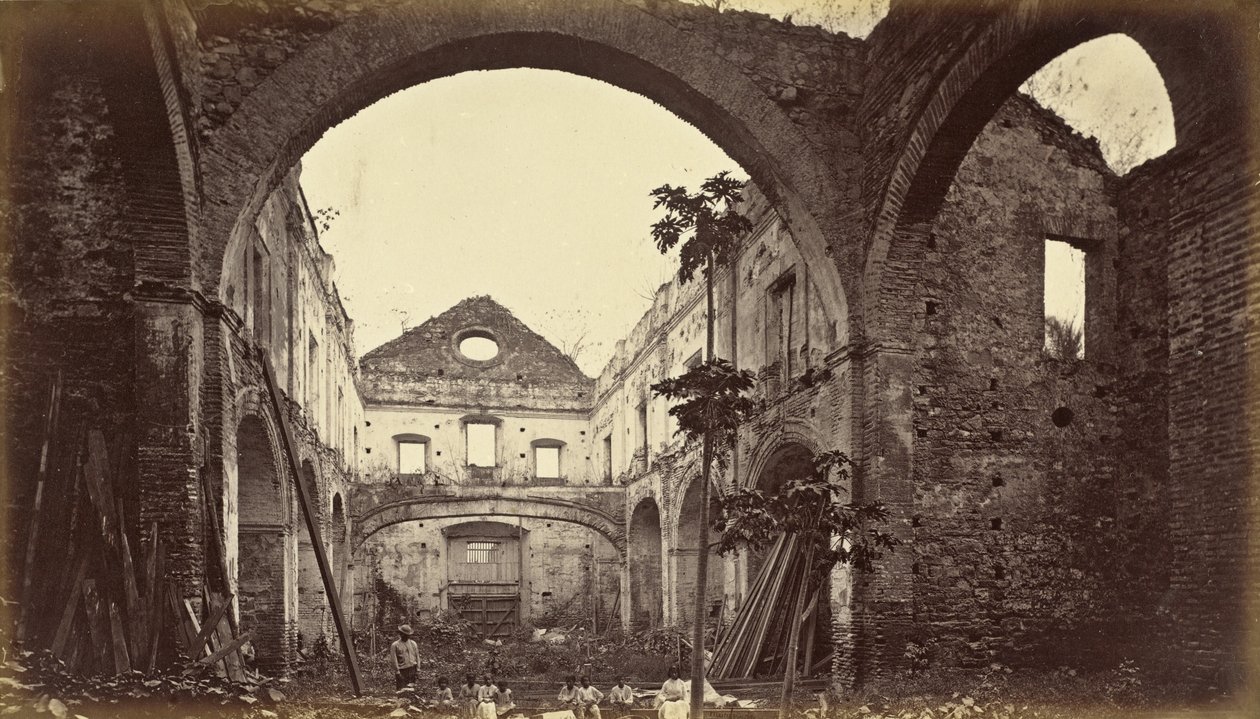 सेंटो डोमिंगो-पनामा के चर्च के अवशेष, 1875, 1877 प्रकाशित। द्वारा एडवियर्ड मुयब्रिज