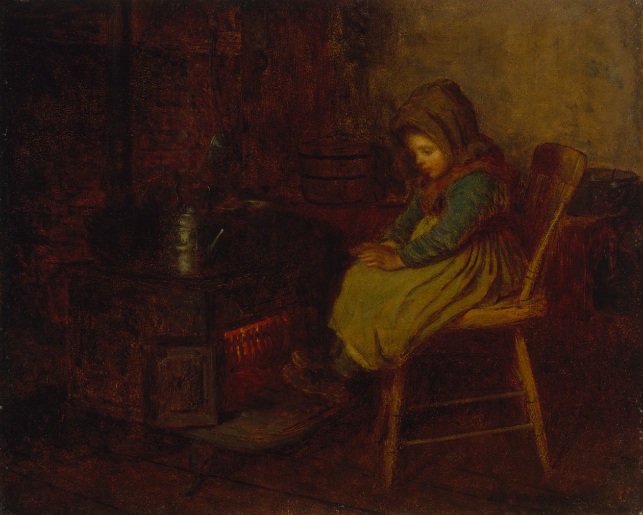 होम एंड वार्मथ, 1863 (एकेडमी बोर्ड पर तेल) द्वारा ईस्टमैन जॉनसन