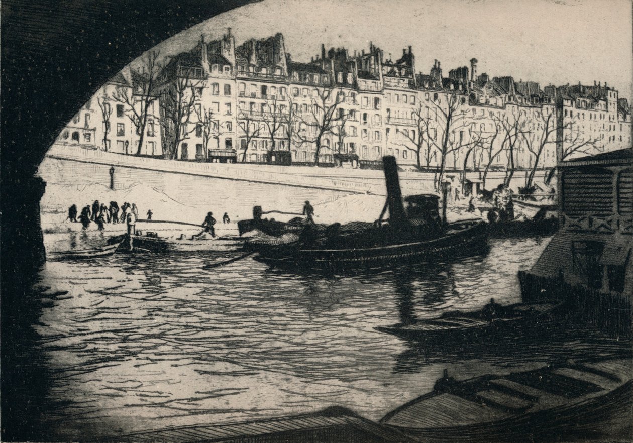 क्वा डे एल होटल डे विले, 1915 द्वारा एडगर चहाइन