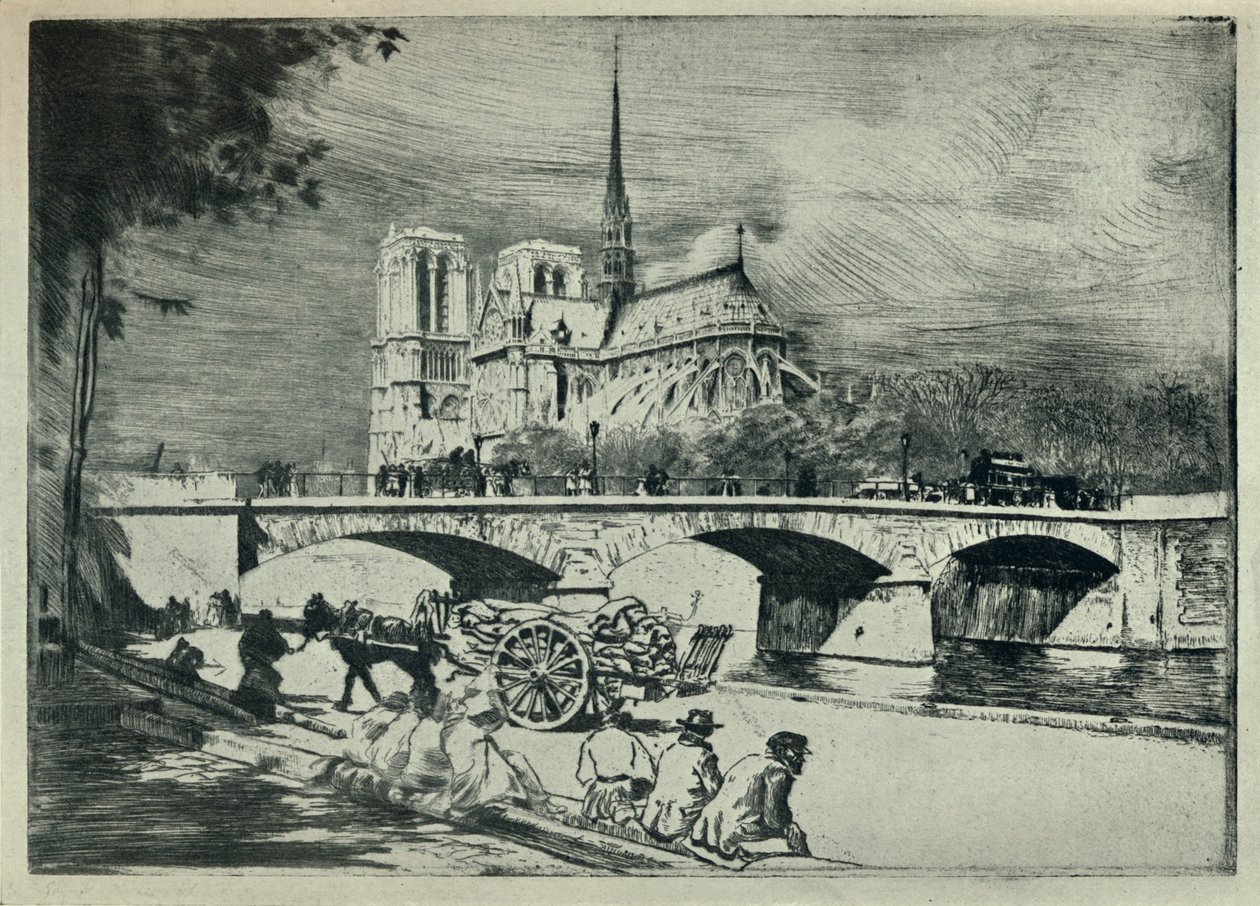 नॉट्रे डेम का एप, 1915 द्वारा एडगर चहाइन