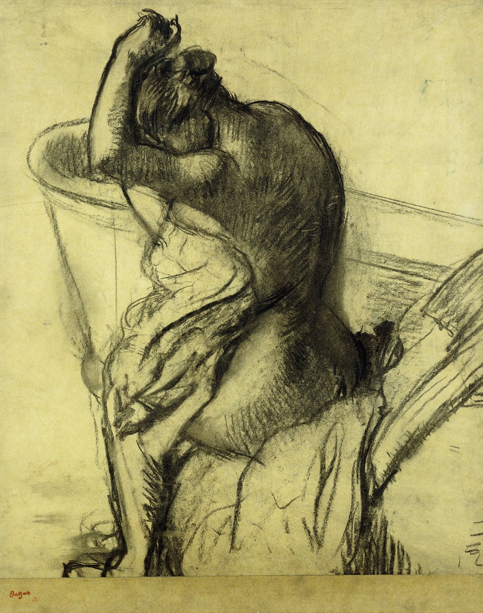 स्नान के बाद; Apres le Bain, 1899 द्वारा एडगर डीगास