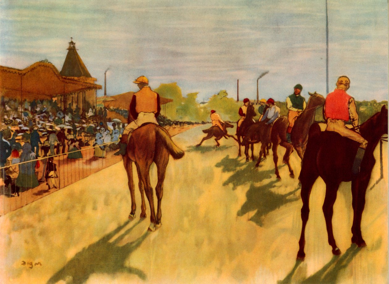 दौड़ में, c1866-1868, 1937। द्वारा एडगर डीगास