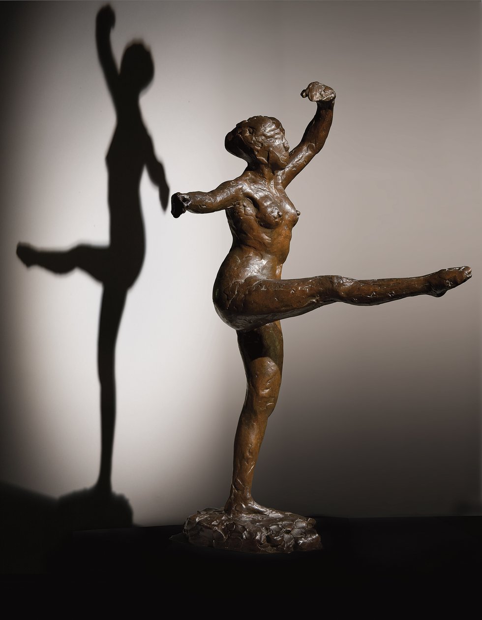 डांसर, लेफ्ट लेग पर तीसरा स्थान, तीसरा अध्ययन, सी। 1882-1885; c.1919-1937 द्वारा एडगर डीगास