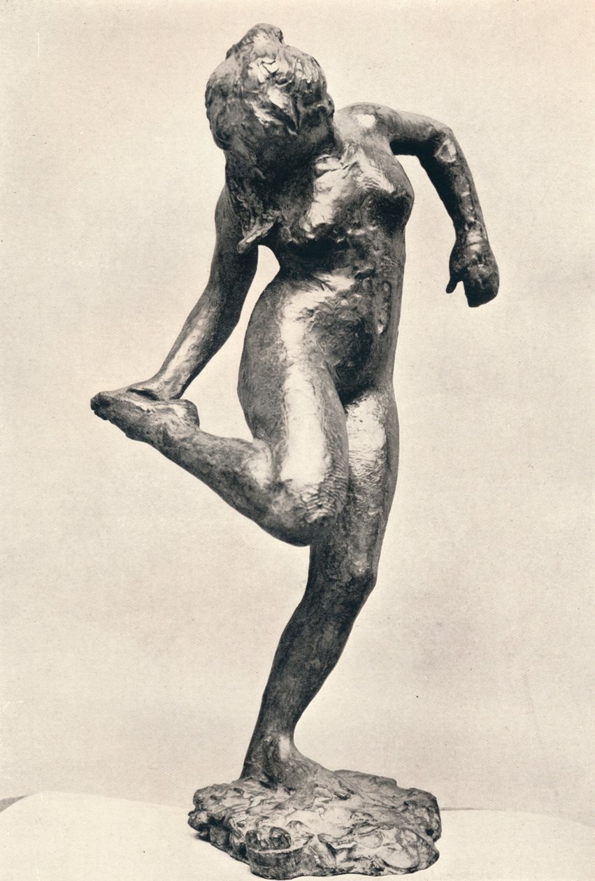 डांसर उसके दाहिने पैर के तलवे को देखते हुए, c1900 द्वारा एडगर डीगास