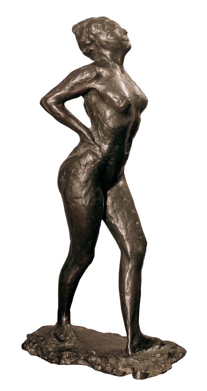आराम पर नर्तक, एडगर डेगास द्वारा मूर्तिकला, c.1882-95 द्वारा एडगर डीगास