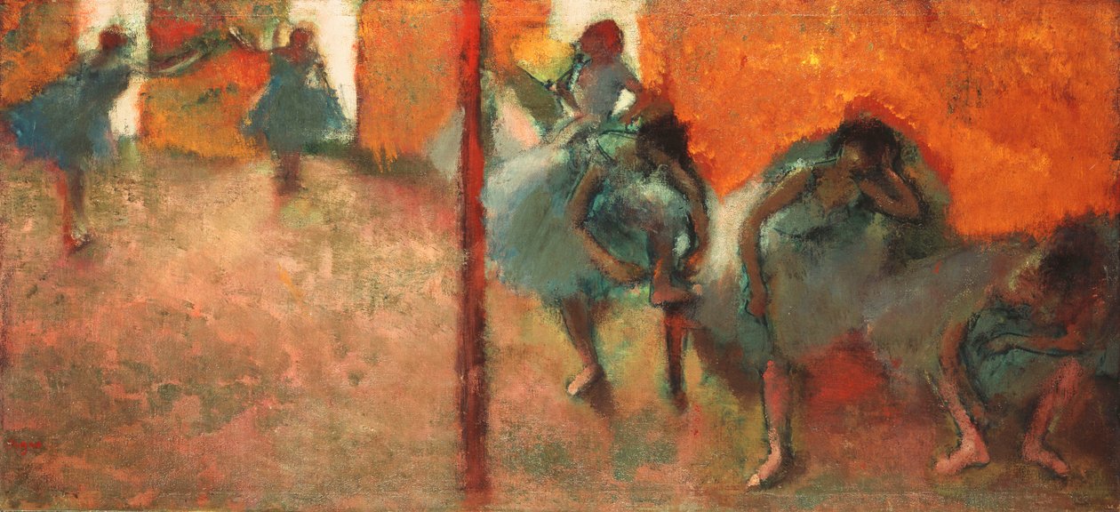 एक स्टूडियो में डांसर्स, 1900-05 द्वारा एडगर डीगास