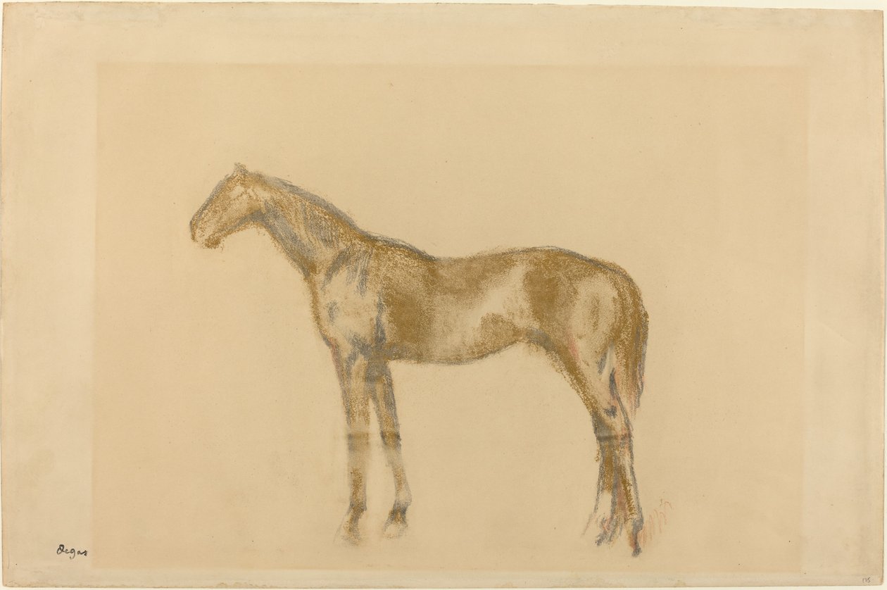 घोड़ा, सी. 1890. द्वारा एडगर डीगास