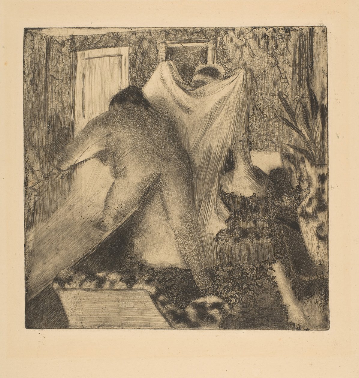 स्नान छोड़ना, 1879-80। द्वारा एडगर डीगास
