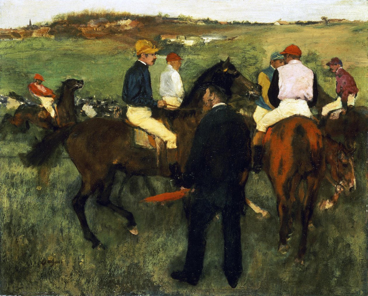 racehorses द्वारा एडगर डीगास