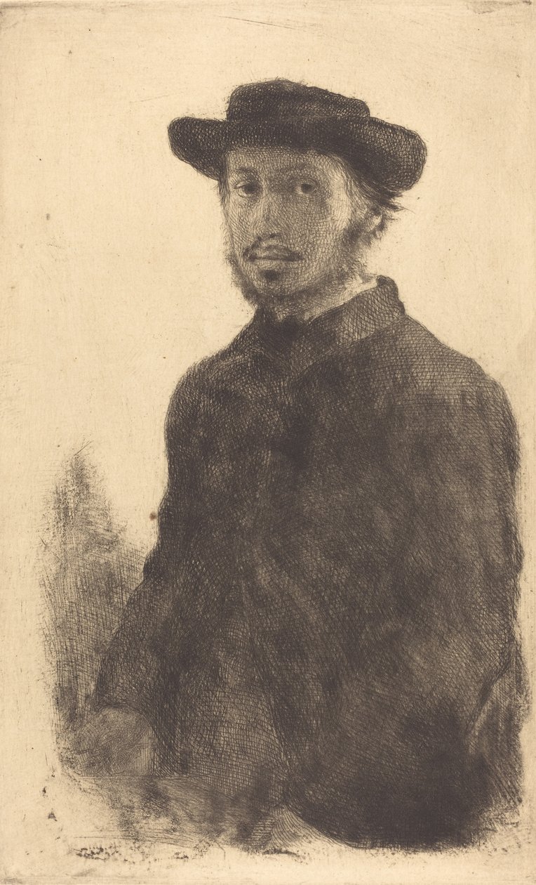 सेल्फ पोर्ट्रेट, c.1857 द्वारा एडगर डीगास