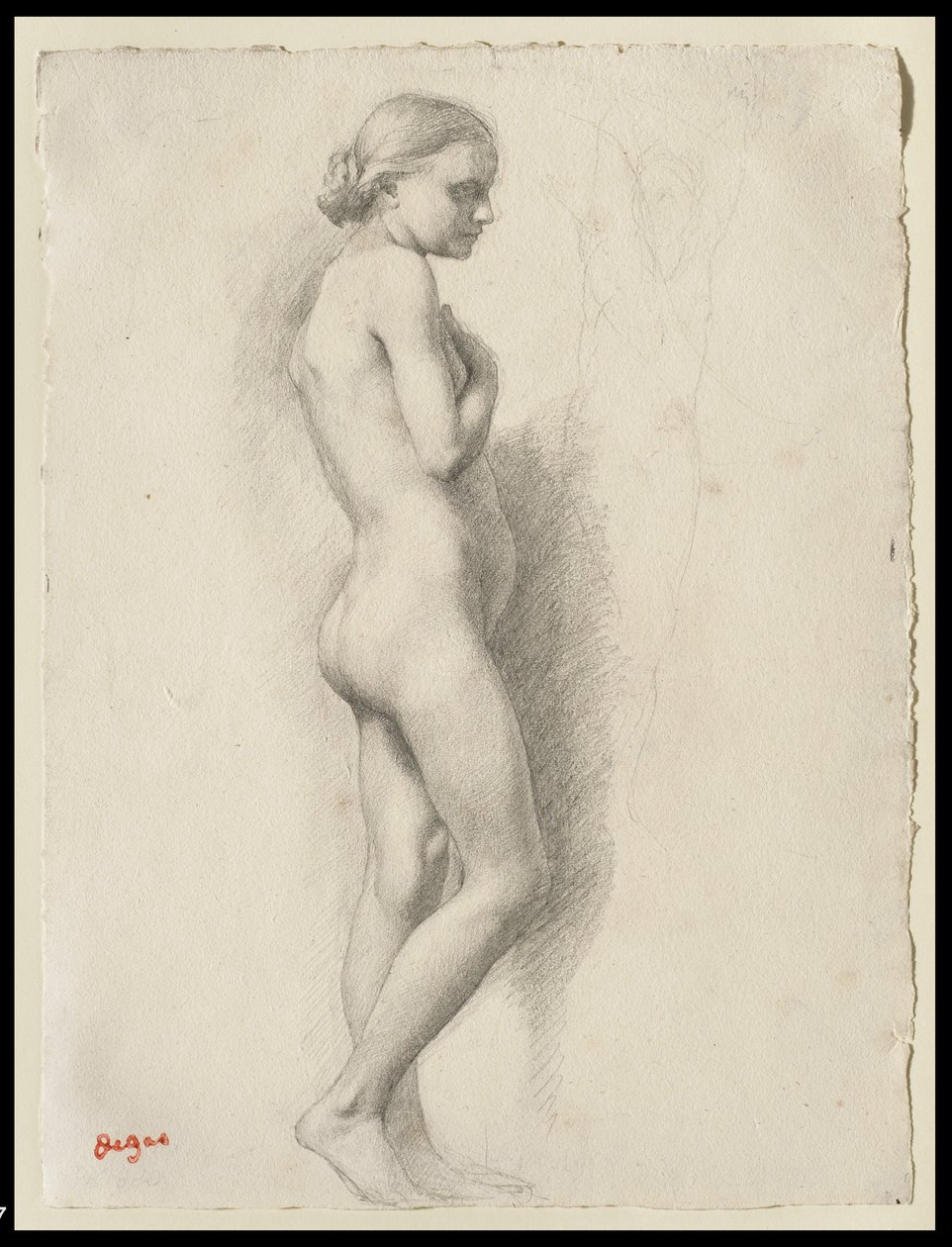 स्टैंडिंग न्यूड, c.1860-65 द्वारा एडगर डीगास