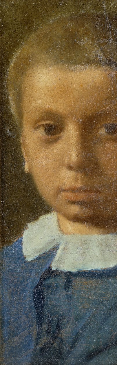 द चिल्ड्रेन इन ब्लू; द चाइल्ड इन ब्लू, c.1853-54 द्वारा एडगर डीगास