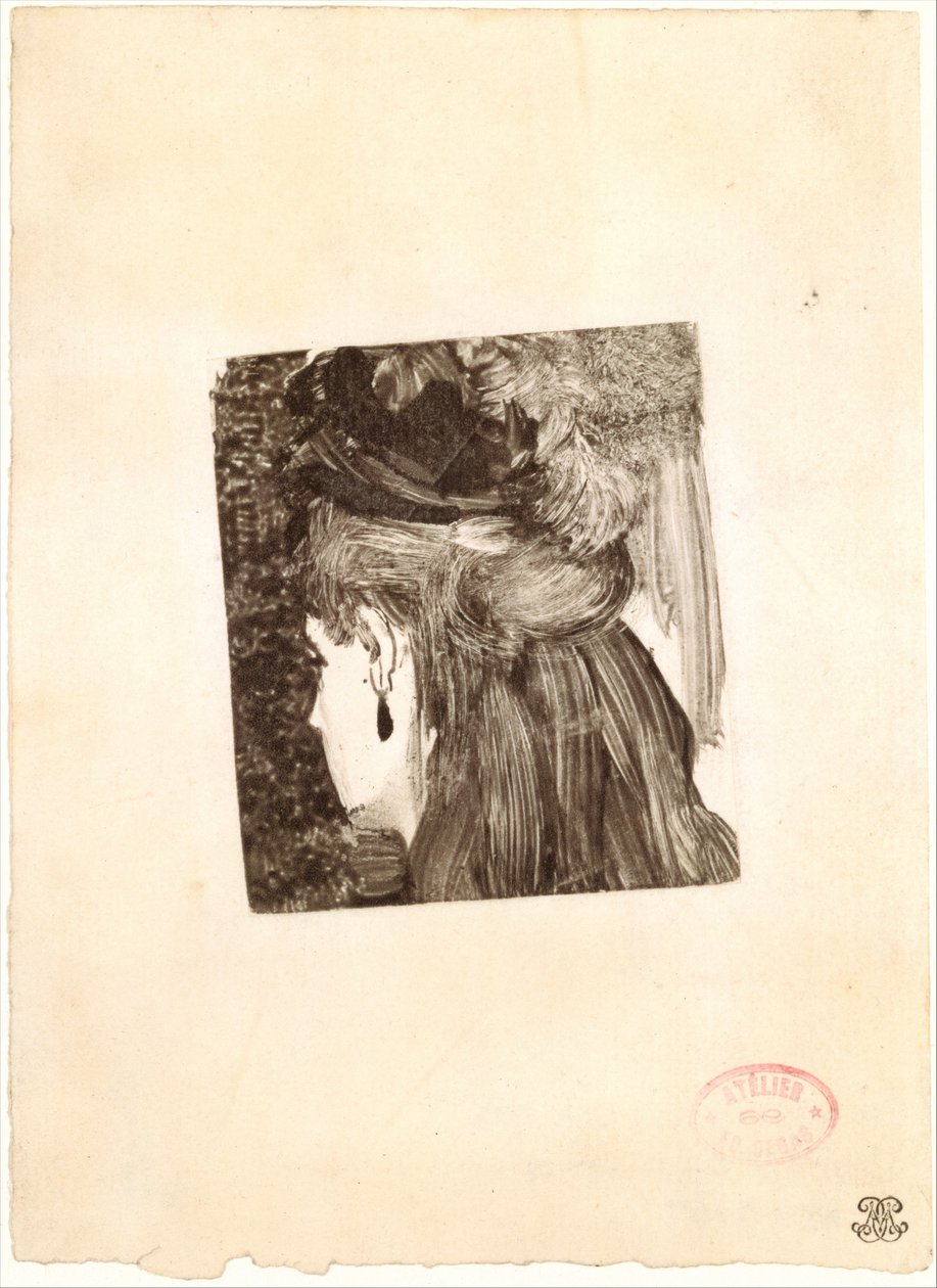 जेट कान की बाली, 1876-77। द्वारा एडगर डीगास