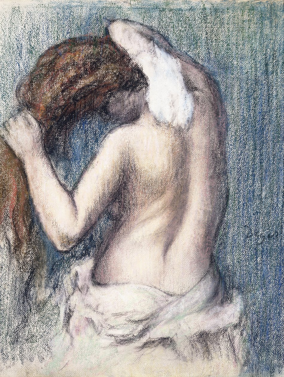 वुमन ड्रिंकिंग हेर्सेल्फ, c.1906 द्वारा एडगर डीगास