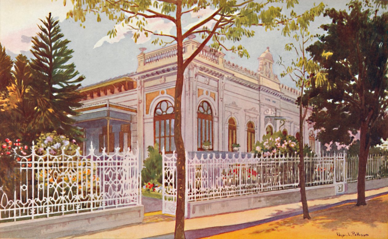 विलिनो नायर, एडमिरल बैरन डे टेफे वॉन हुन्होल्ट्ज़ का निवास, पेट्रोपोलिस, 1914 द्वारा एडगर एल। पैटीसन