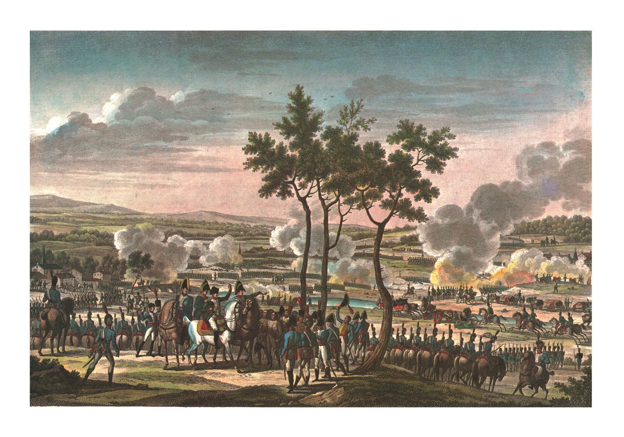 एबेंसबर्ग की लड़ाई, 20 अप्रैल 1809, सी 1850 द्वारा एडमे बोविनेट