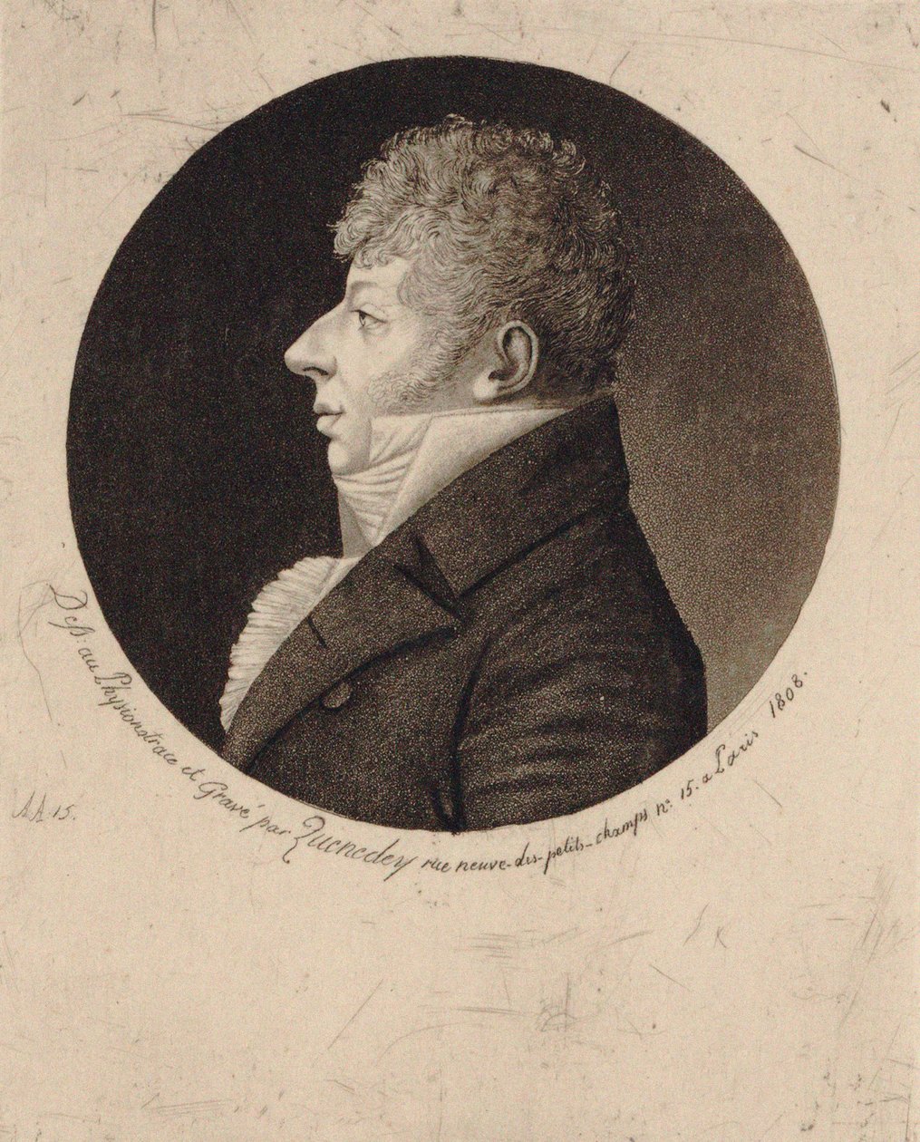 वायलिन वादक और संगीतकार जीन निकोलस अगस्टे क्रेटज़र की पोर्ट्रेट 1778-1832, 1808। द्वारा एडमे क्वेनेडी
