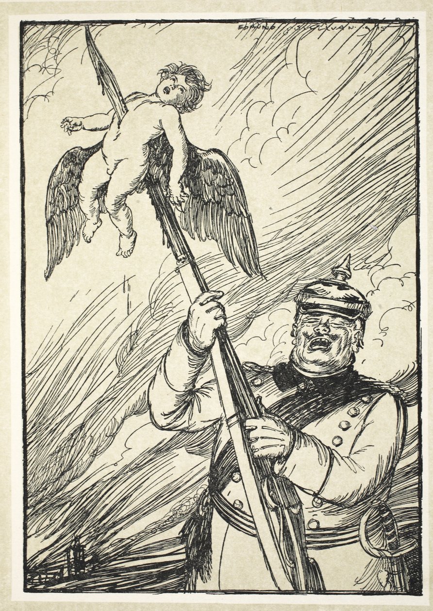 द जेंटल जर्मन, एडमंड जे सुलिवन, पब द्वारा द कैसर की माला से चित्रण। 1916 द्वारा एडमंड जोसेफ सुलिवन