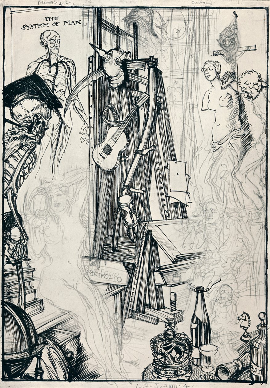 द कार्टूनिस्ट - स्टेज IV, c1920 द्वारा एडमंड जोसेफ सुलिवन