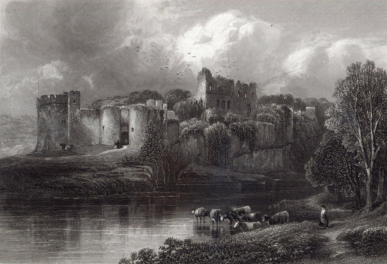 Chepstow Castle, R. Hinshelwood द्वारा उत्कीर्ण, Cassell und Company Ltd द्वारा मुद्रित द्वारा एडमंड मॉरिसन विम्परिस