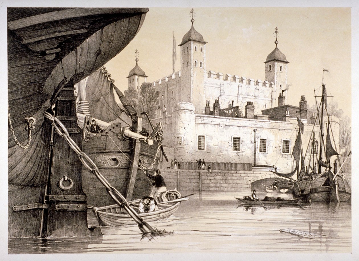 लंदन का टॉवर, c1840 द्वारा एडमंड पैटन