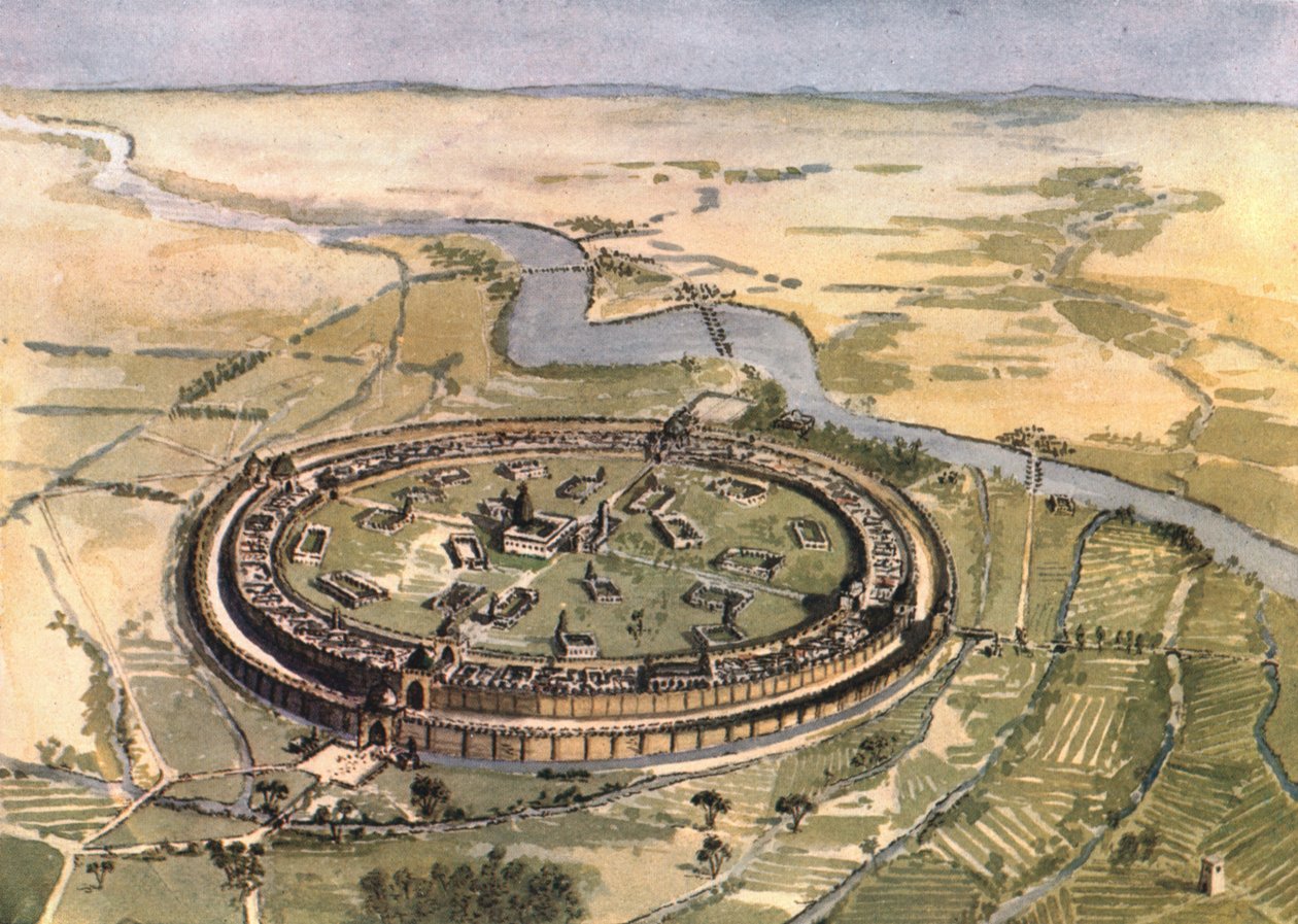 मंसूर के दिनों में बगदाद, 1915। द्वारा एडमंड सैंडर्स
