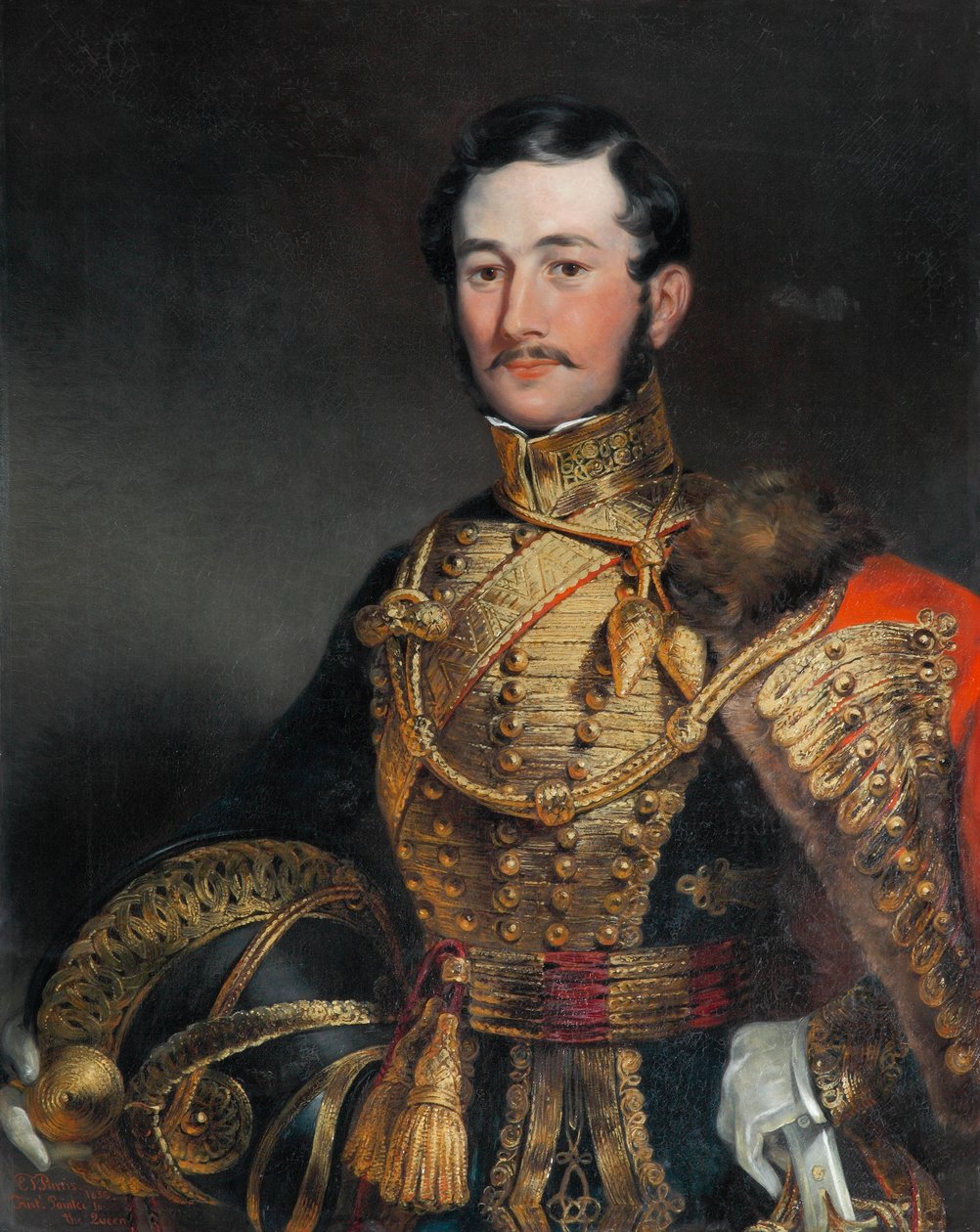 ईस्टबरी के कैप्टन एफ फरक्शरन, डोरसेट, 7 वें हुसर्स, 1836 द्वारा एडमंड थॉमस पैरिस