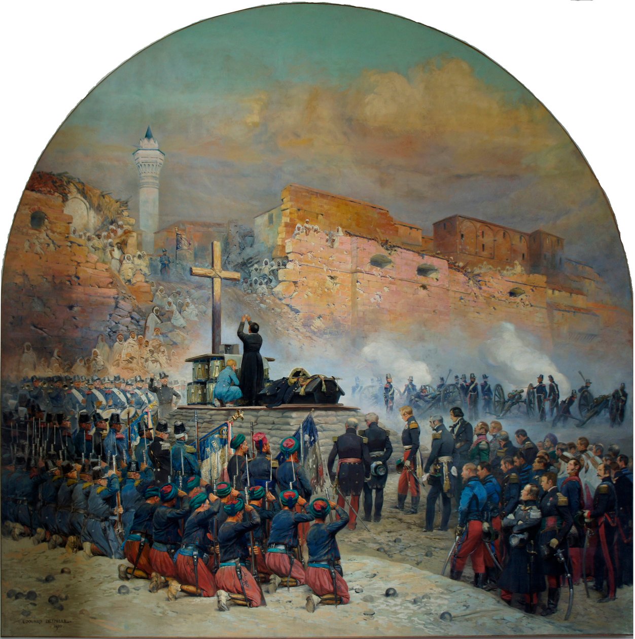 18 अक्टूबर, 1837 को कॉन्स्टेंटाइन के उल्लंघन के सामने डैन्रेमोंट की सामान्य गणना के परिणाम द्वारा जीन बैप्टिस्ट एडौर्ड डिटेल