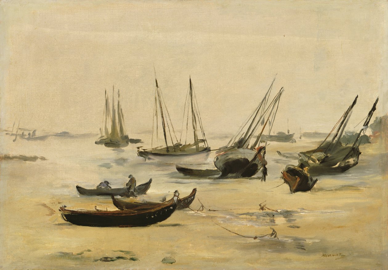 बीच, लो टाइड c.1873 द्वारा एडोर्ड मैनेट