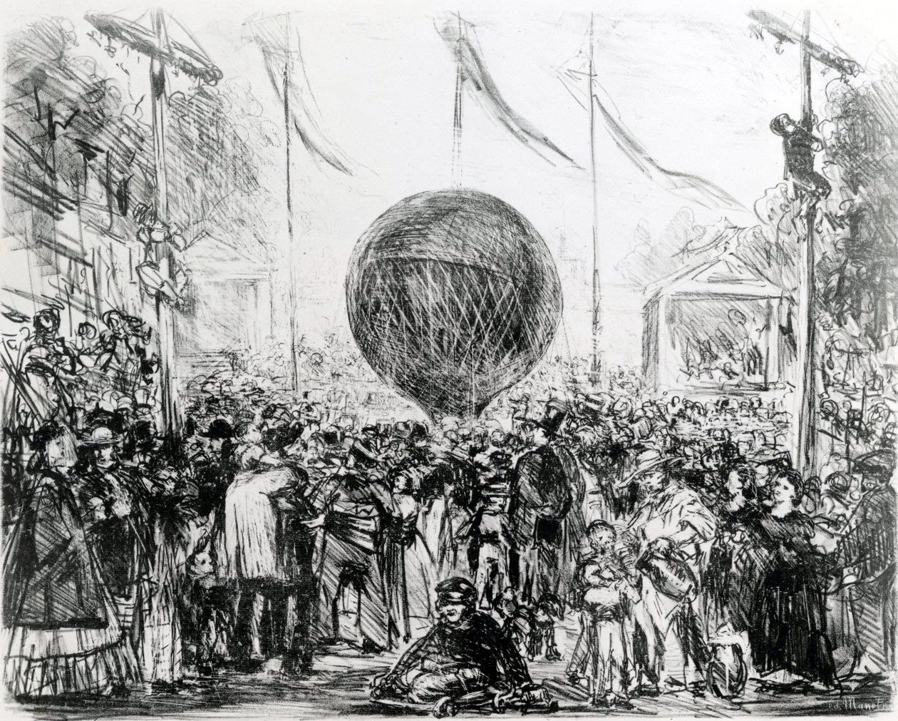 द बैलून, 1862 द्वारा एडोर्ड मैनेट