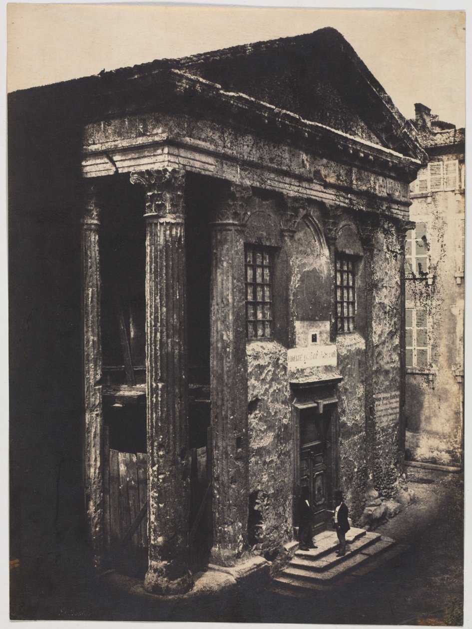 फ़ाकडे, ऑगस्टस का मंदिर और लिविया, विएने, 1851। द्वारा एडवर्ड बाल्डस