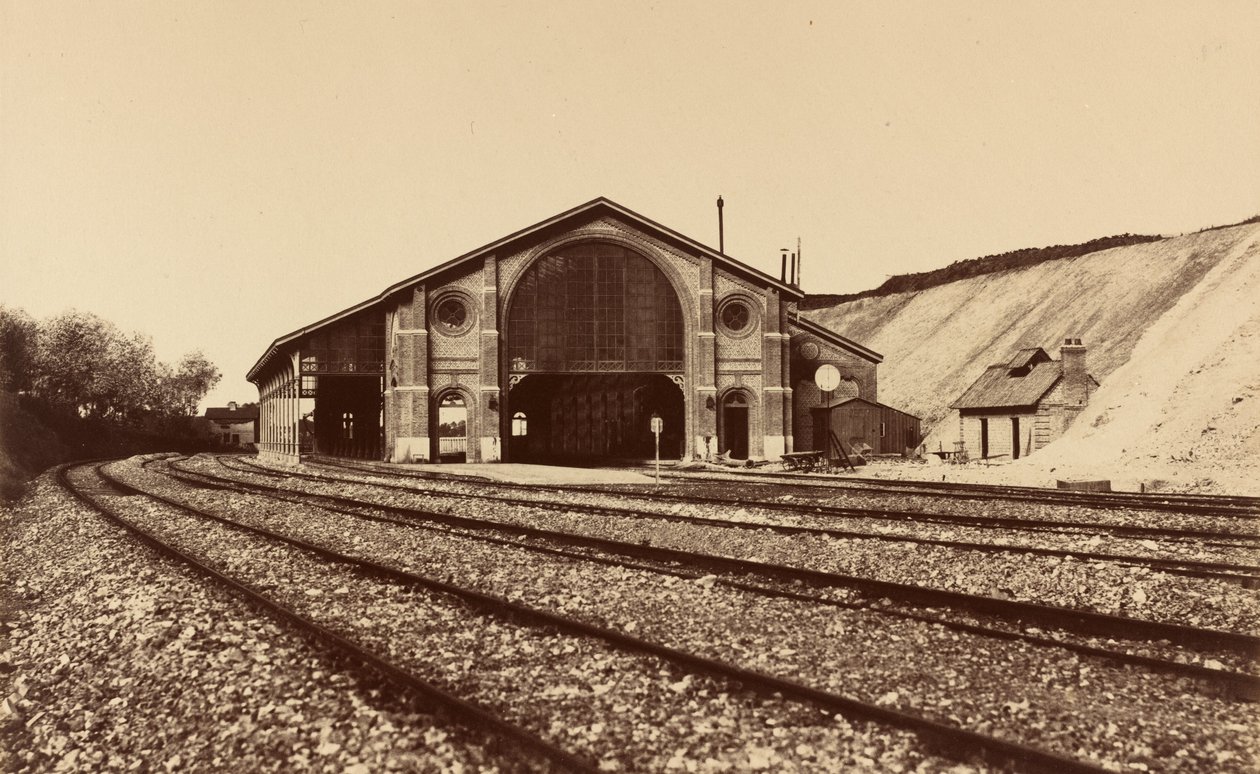 लॉन्ग्यू स्टेशन, 1855। द्वारा एडवर्ड बाल्डस