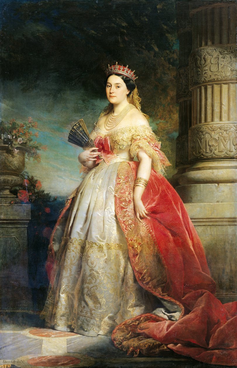 मथिल्डे लाटिटिया विल्हेल्मिन बोनापार्ट (1820-1904) 1861 (कैनवास पर तेल) द्वारा एडौर्ड लुई डबुफे