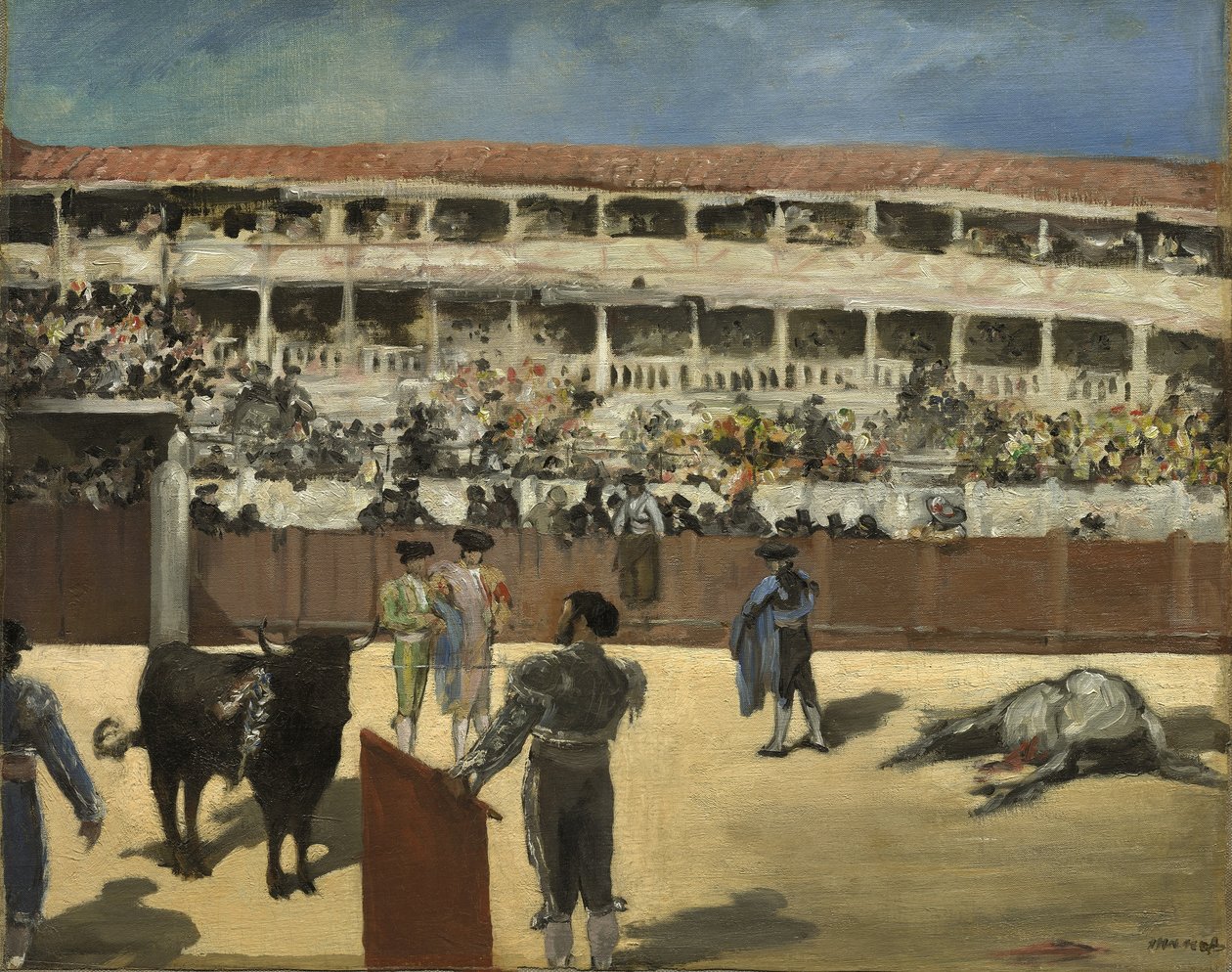 बुलफाइट, 1865-66 द्वारा एडोर्ड मैनेट