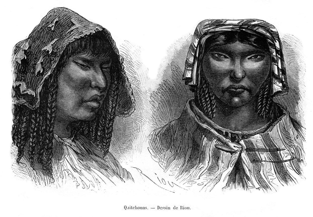 क्विचुआ इंडियंस, दक्षिण अमेरिका, 19 वीं शताब्दी द्वारा एडौर्ड रिउ